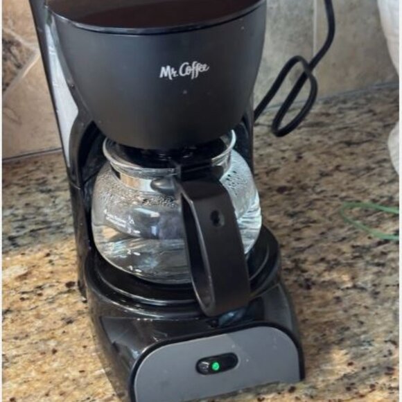 Mr. Coffee Compact 4 Cup Switch Drip Coffee Maker | Black & Stainless Steel - Picture 1 of 6